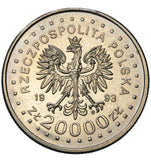 1993 - Polska - 20000 zł - XVII Zimowe Igrzyska Olimpijskie - Lillehammer 1994