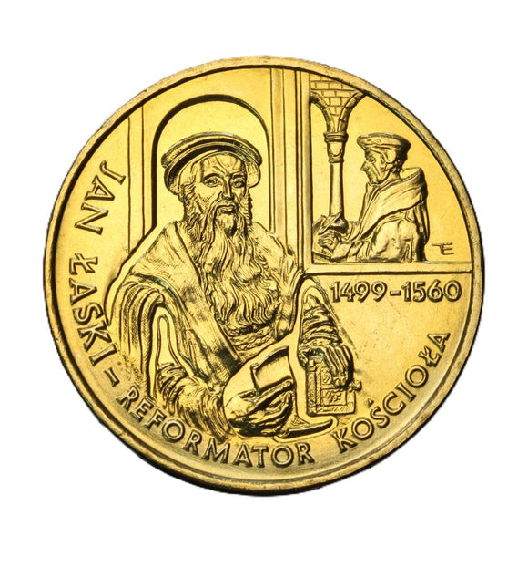 1999 - Polska - 2 zł - 500 Rocznica Urodzin Jana Łaskiego