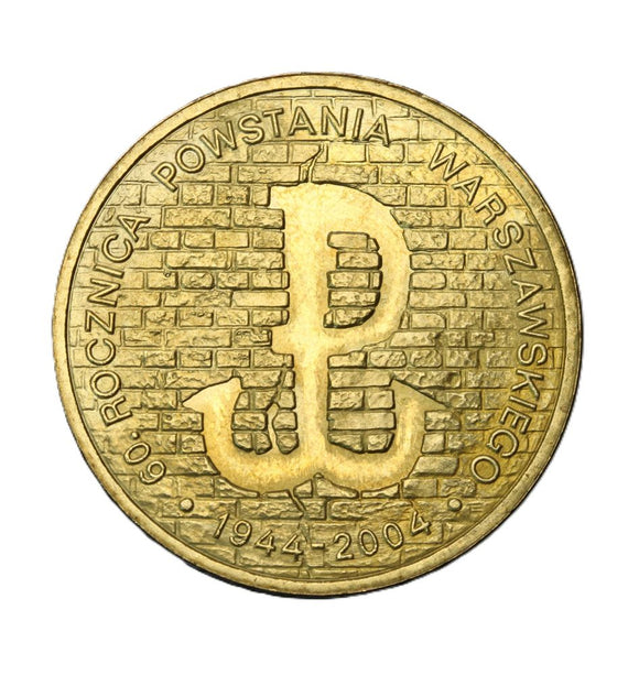 2004 - Polska - 2 zł - 60 Rocznica Powstania Warszawskiego