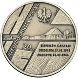 2012 - Polska - 20 zł - Polacy Ratujący Żydów: Rodziny Ulmów, Kowalskich, Baranków