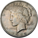 1922 - USA - 1 Dolar - Peace Dollar