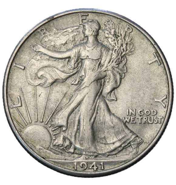 1941 - USA - 1/2 Dolara - Walking Liberty Half Dollar
