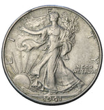 1941 - USA - 1/2 Dolara - Walking Liberty Half Dollar