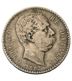 1887 - Włochy - 2 Liry
