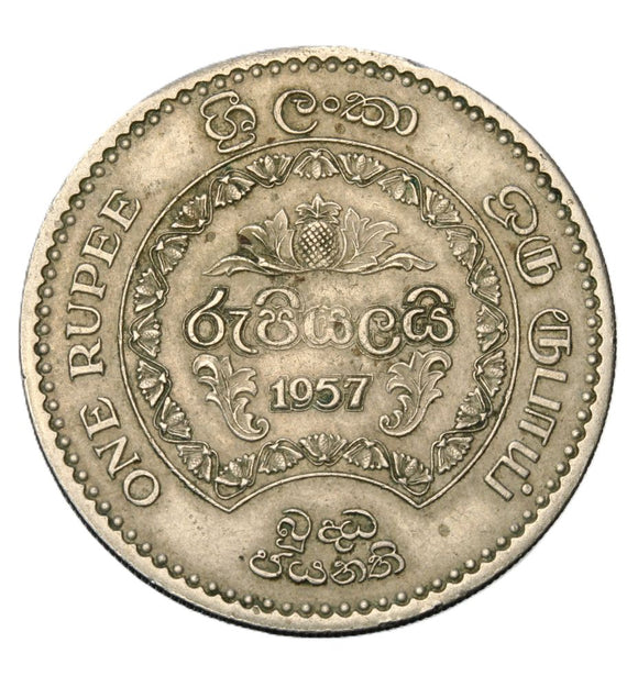 1957 - Cejlon - 1 Rupee