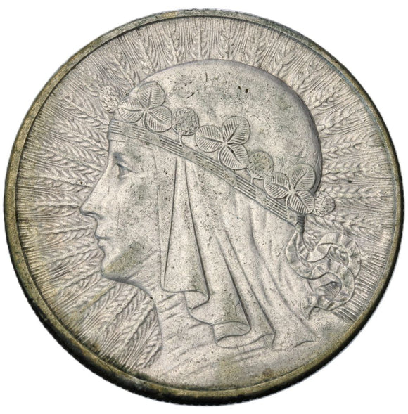1932 - Polska - 10 zł - Polonia (Głowa Kobiety)