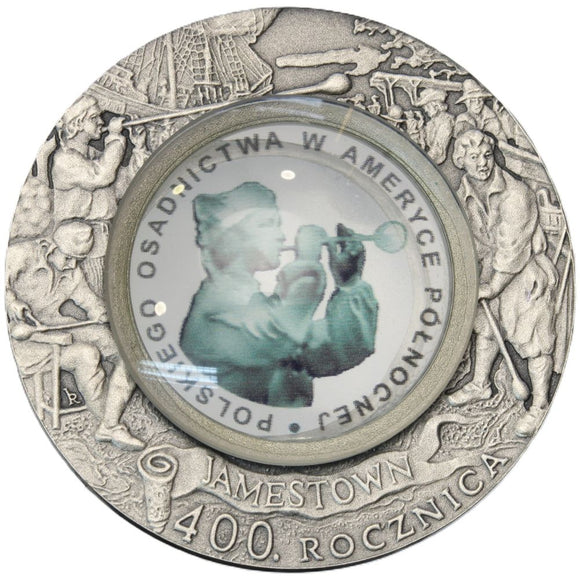 2008 - Polska - 10 zł - 400 Rocznica Osadnictwa w Ameryce Płn.