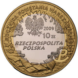 2009 - Polska - 10 zł - 65 Rocznica Powstania Warszawskiego - K.K. Baczyński