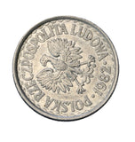 1982 - Polska - 1 Złoty - destrukt menniczy