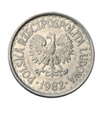 1982 - Polska - 1 Złoty - destrukt menniczy