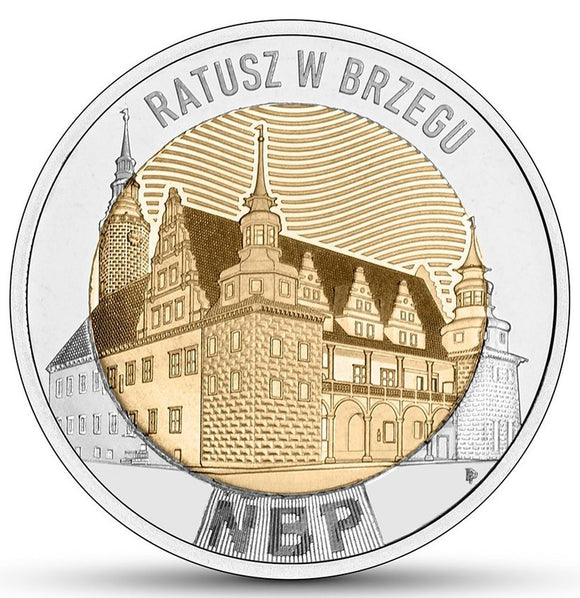 2025 - Polska - 5 zł - Odkryj Polskę - Ratusz w Brzegu