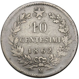 1862 - Włochy - 10 Centesimi