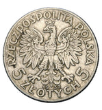 1933 - Polska - 5 zł - Polonia (głowa kobiety)