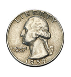 1959 - USA - 1/4 Dolara - Washington Quarter Dollar