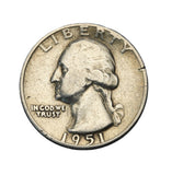 1951 - USA - 1/4 Dolara - Washington Quarter Dollar