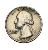 1958 - USA - 1/4 Dolara - Washington Quarter Dollar