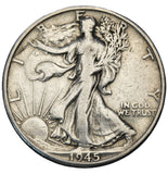 1945 - USA - 1/2 Dolara - Walking Liberty Half Dollar