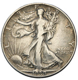 1938 - USA - 1/2 Dolara - Walking Liberty Half Dollar