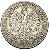 1932 - Polska - 10 zł - Polonia (Głowa Kobiety)
