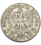 1933 - Polska - 5 zł - Polonia (głowa kobiety)
