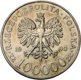 1990 - Polska - 100000 zł - Solidarność 1980 - 1990
