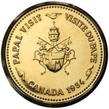 1984 - Kanada - Medal - Wizyta Jana Pawła II w Kanadzie