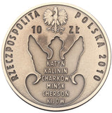 2010 - Polska - 10 zł - 70. Rocznica Zbrodni Katyńskiej