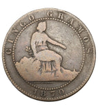 1870 - Hiszpania - 5 Centimos