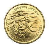 1998 - Polska - 2 zł - 200-lecie Urodzin Adama Mickiewicza