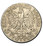1934 - Polska - 5 zł - Polonia (Głowa Kobiety)