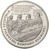 2009 - Polska - 10 zł - 95 Rocznica Wymarszu Pierwszej Kompanii Kadrowej
