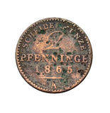 1865 - Niemcy - 2 Fenigi