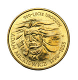 1998 - Polska - 2 zł - 200-lecie Urodzin Adama Mickiewicza