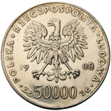 1988 - Polska - 50000 zł - Józef Piłsudski