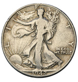1942 - USA - 1/2 Dolara - Walking Liberty Half Dollar