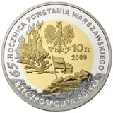 2009 - Polska - 10 zł - 65 Rocznica Powstania Warszawskiego - T. Gajcy