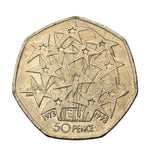 1998 - Wielka Brytania - 50 Pensów - 25-lecie Wielkiej Brytanii w Unii Europejskiej