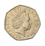 1998 - Wielka Brytania - 50 Pensów - 25-lecie Wielkiej Brytanii w Unii Europejskiej