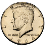 1964 - USA - 1/2 Dolara - Kennedy Half Dollar