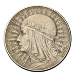 1933 - Polska - 5 zł - Polonia (głowa kobiety)