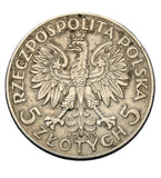 1933 - Polska - 5 zł - Polonia (głowa kobiety)