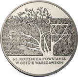 2008 - Polska - 20 zł - 65. Rocznica Powstania w Getcie Warszawskim