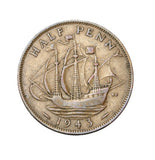 1943 - Wielka Brytania - 1/2 Pensa