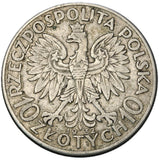 1932 - Polska - 10 zł - Polonia (Głowa Kobiety)