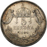 1909 - Węgry - 5 Koron