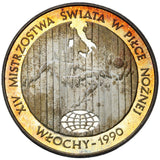 1989 - Polska - 20000 zł - XIV Mistrzostwa świata w Piłce Nożnej - Włochy 1990