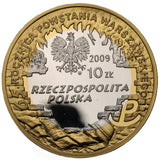 2009 - Polska - 10 zł - 65 Rocznica Powstania Warszawskiego - K.K. Baczyński