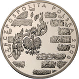2008 - Polska - 20 zł - 65. Rocznica Powstania w Getcie Warszawskim