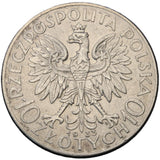 1933 - Polska - 10 zł - Polonia (Głowa Kobiety)