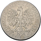 1932 - Polska - 10 zł - Polonia (Głowa Kobiety)